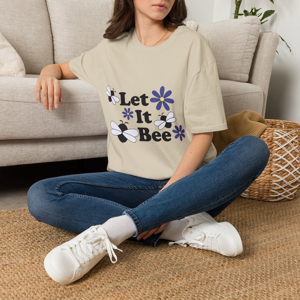 Let It Bee Graphic Design T-Shirt — Cute Bees & Flowers