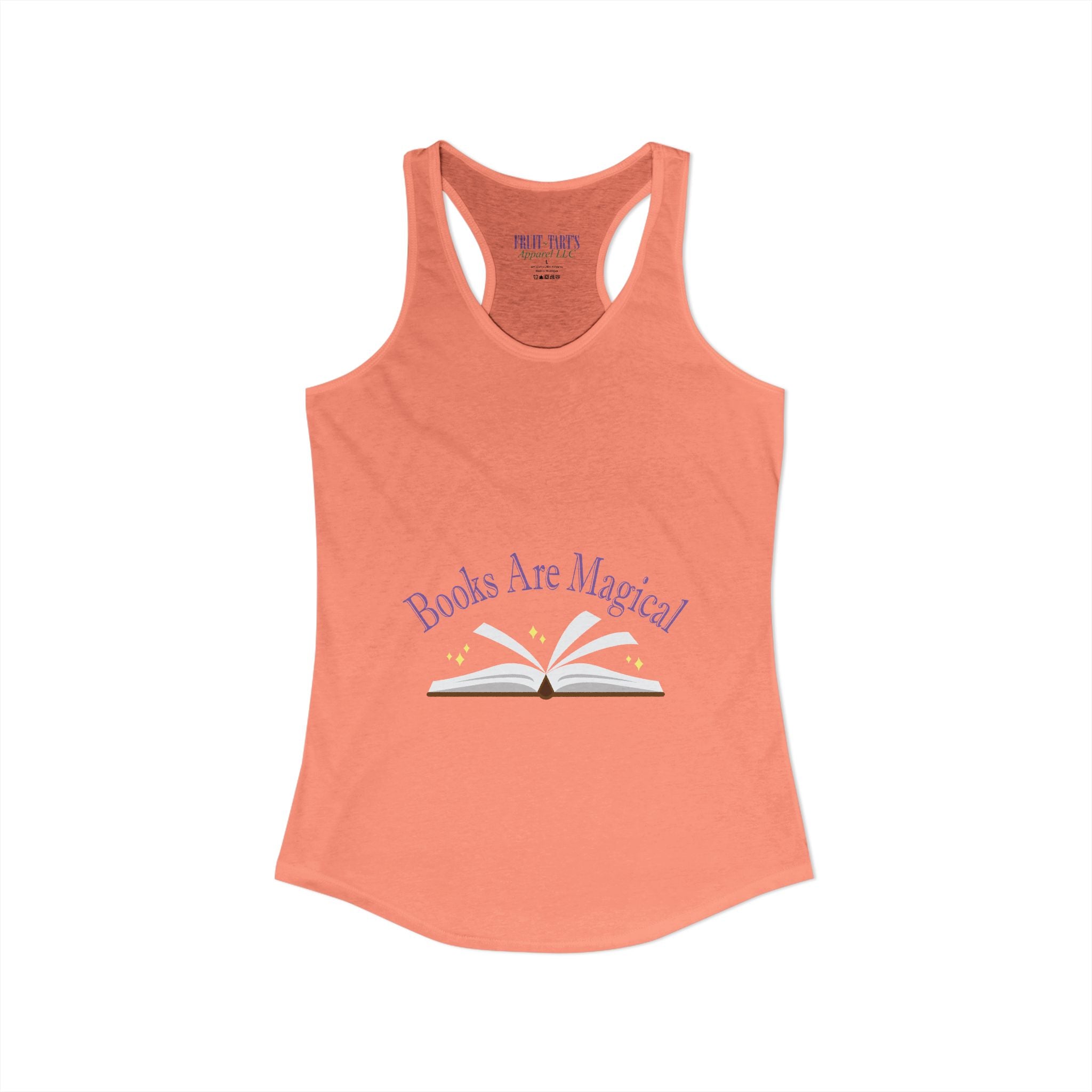 Books Are Magical Graphic Design Tank-Top — Open Book Design for Readers & Book Lovers