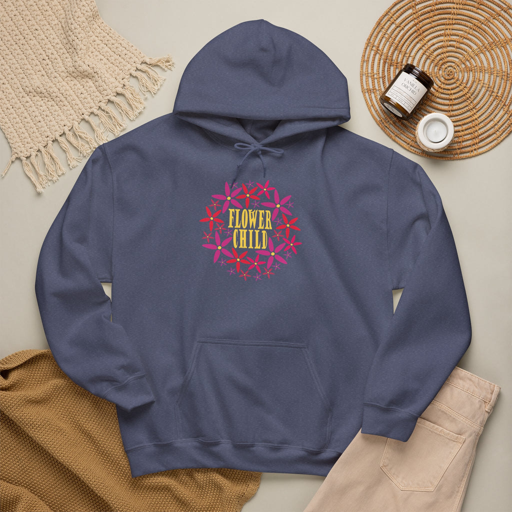 Flower Chil Graphic Design Hoodie — Retro Floral Style