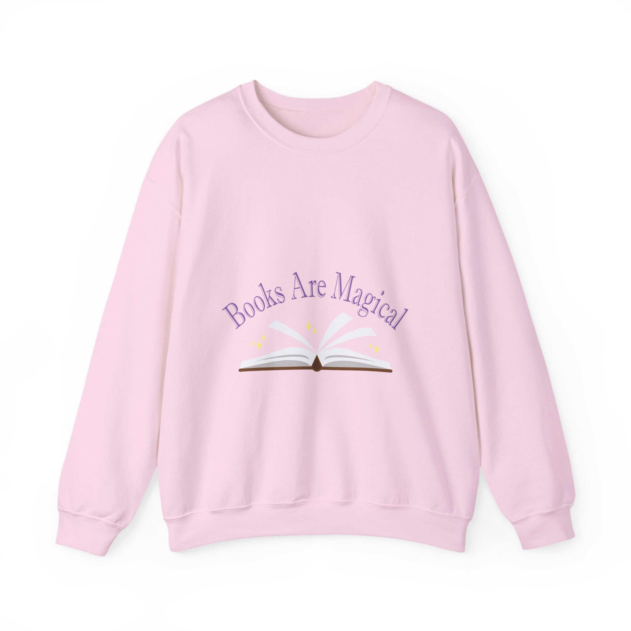 Books Are Magical Graphic Design Sweatshirt — Open Book Design for Readers & Book Lovers