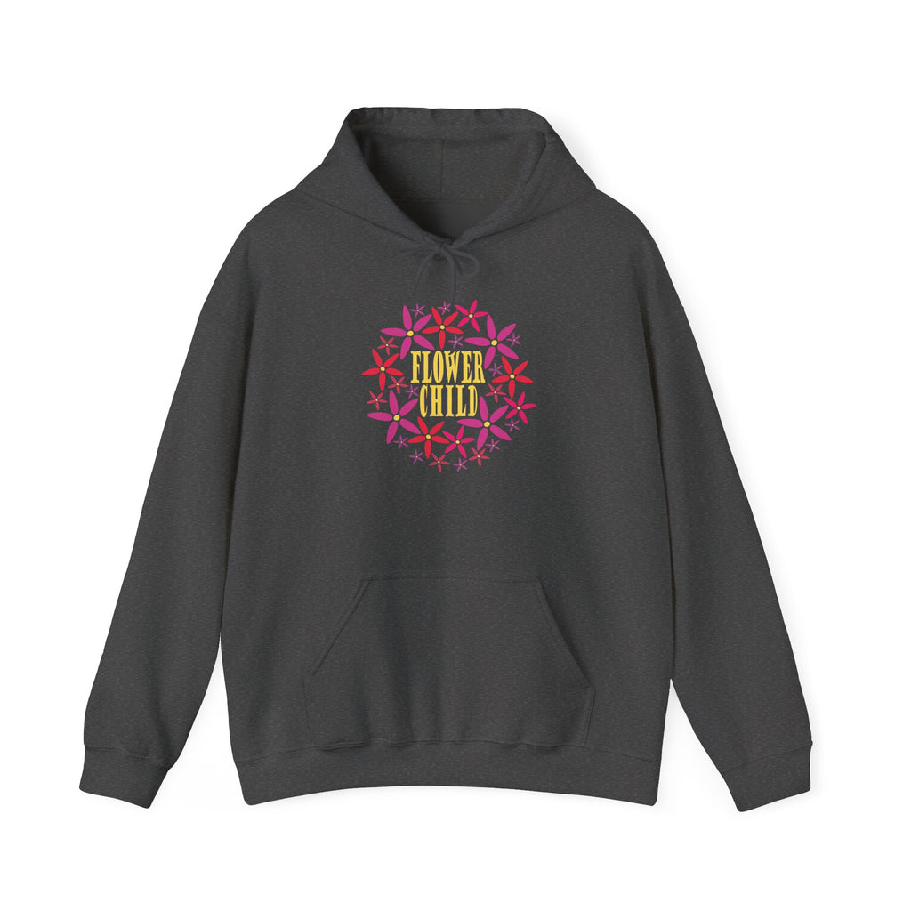 Flower Chil Graphic Design Hoodie — Retro Floral Style