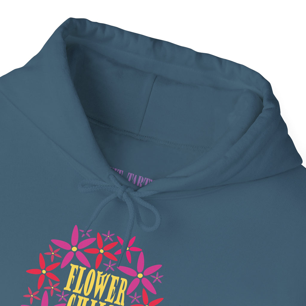 Flower Chil Graphic Design Hoodie — Retro Floral Style
