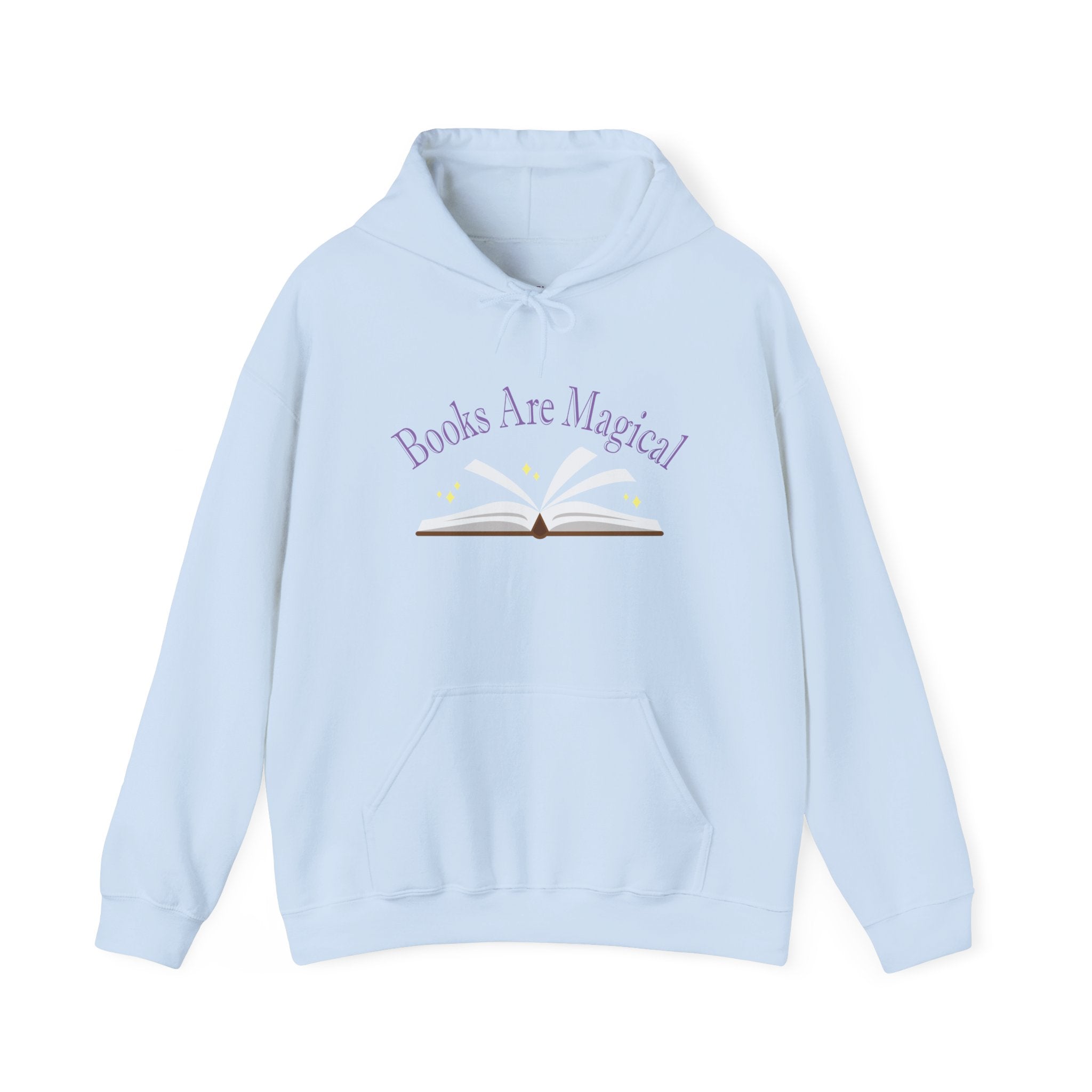Books Are Magical Graphic Design Hoodie — Open Book Design for Readers & Book Lovers