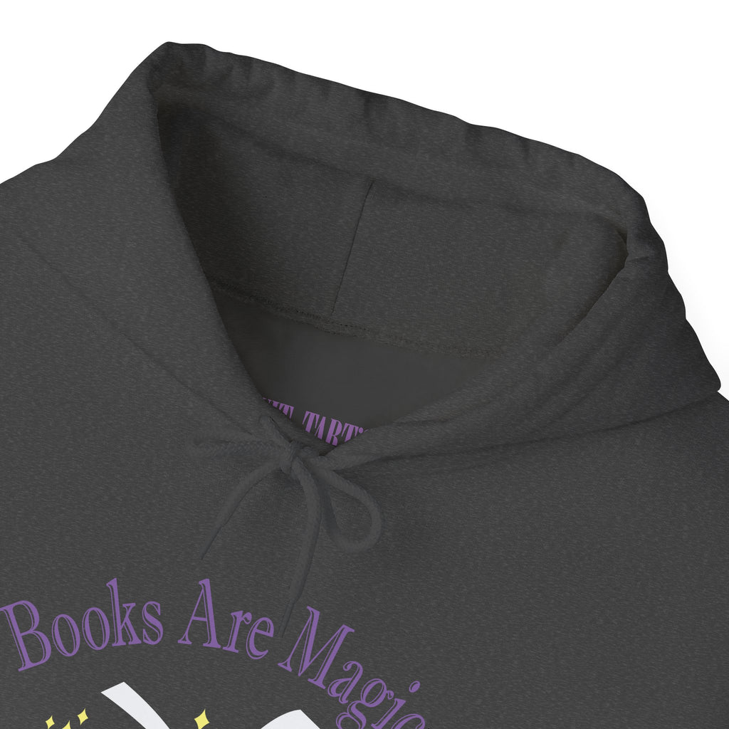 Books Are Magical Graphic Design Hoodie — Open Book Design for Readers & Book Lovers