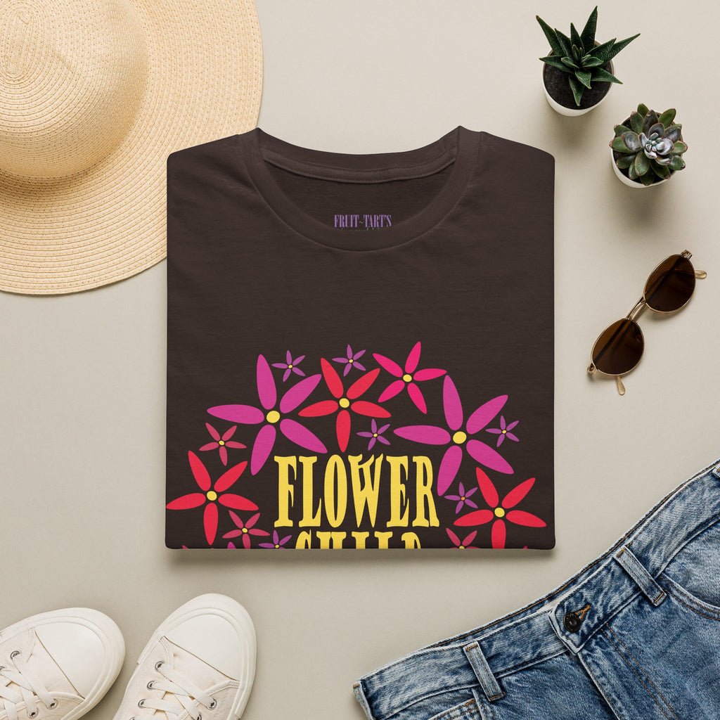 Flower Child Graphic Design T-Shirt — Retro Floral Style
