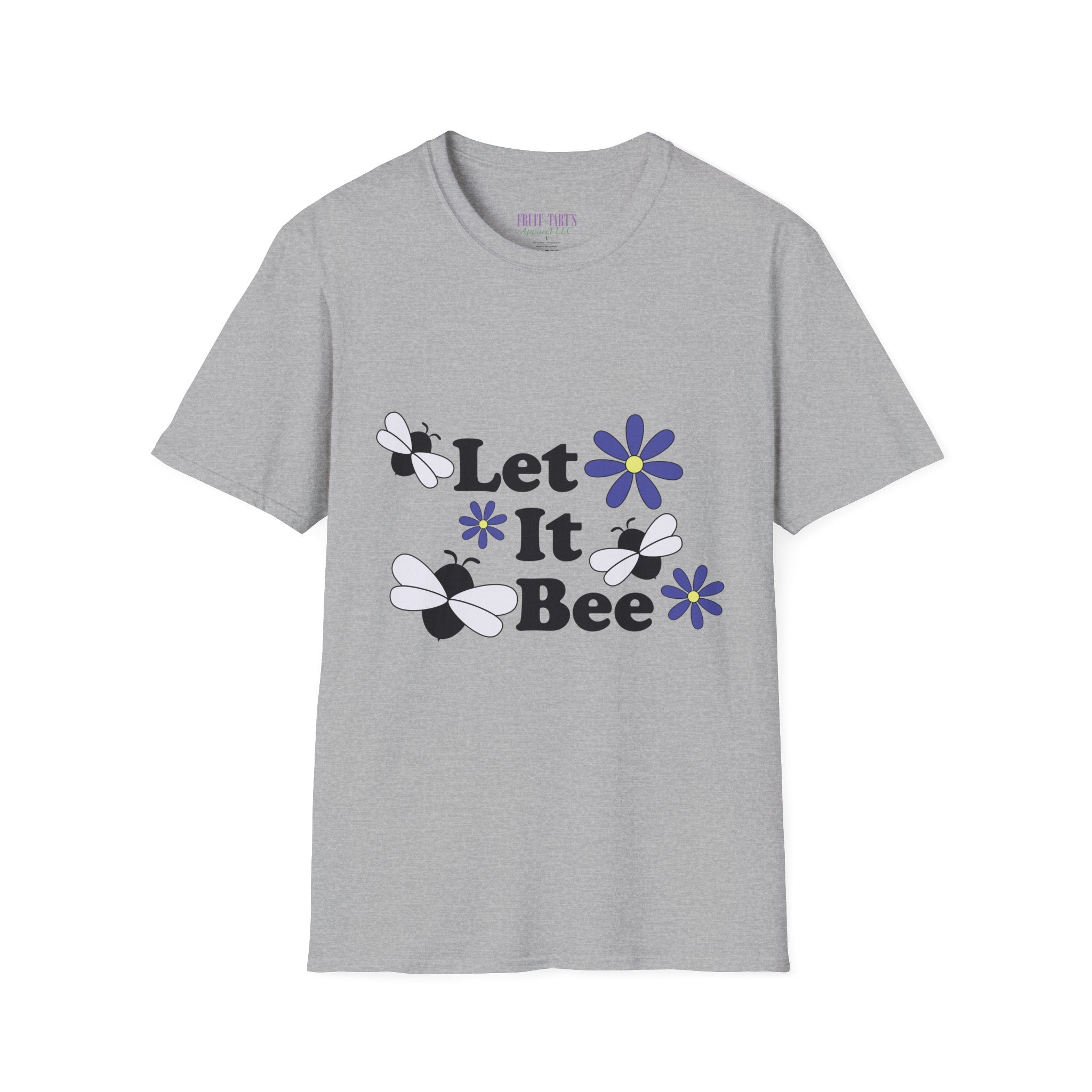 Let It Bee Graphic Design T-Shirt — Cute Bees & Flowers