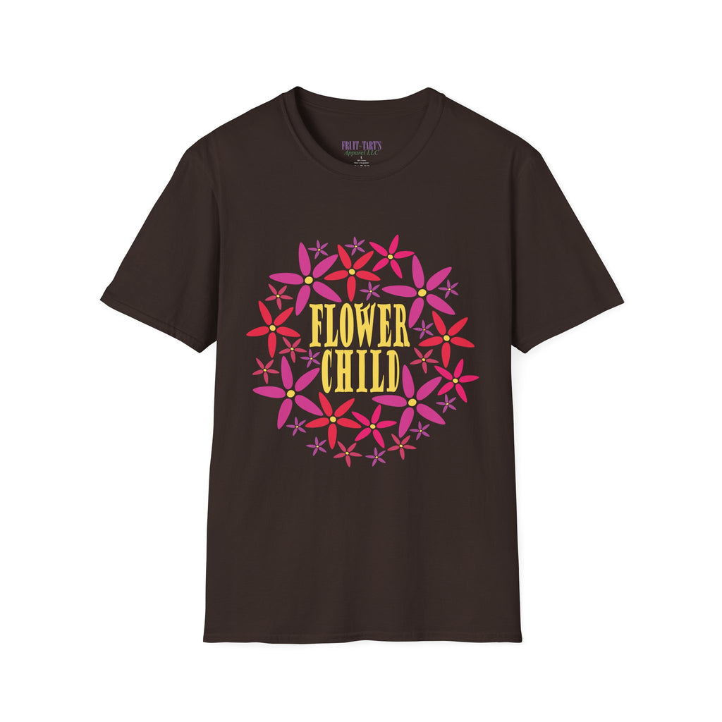 Flower Child Graphic Design T-Shirt — Retro Floral Style