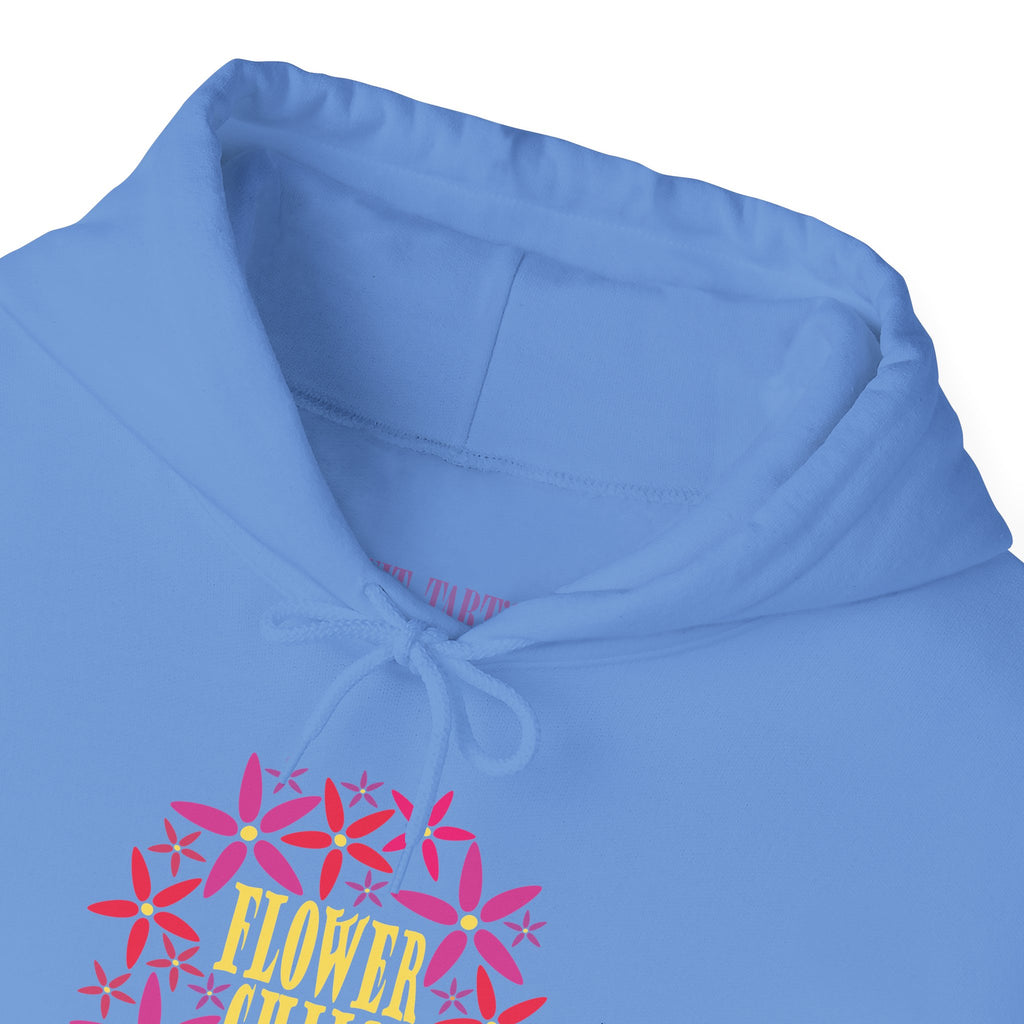 Flower Chil Graphic Design Hoodie — Retro Floral Style