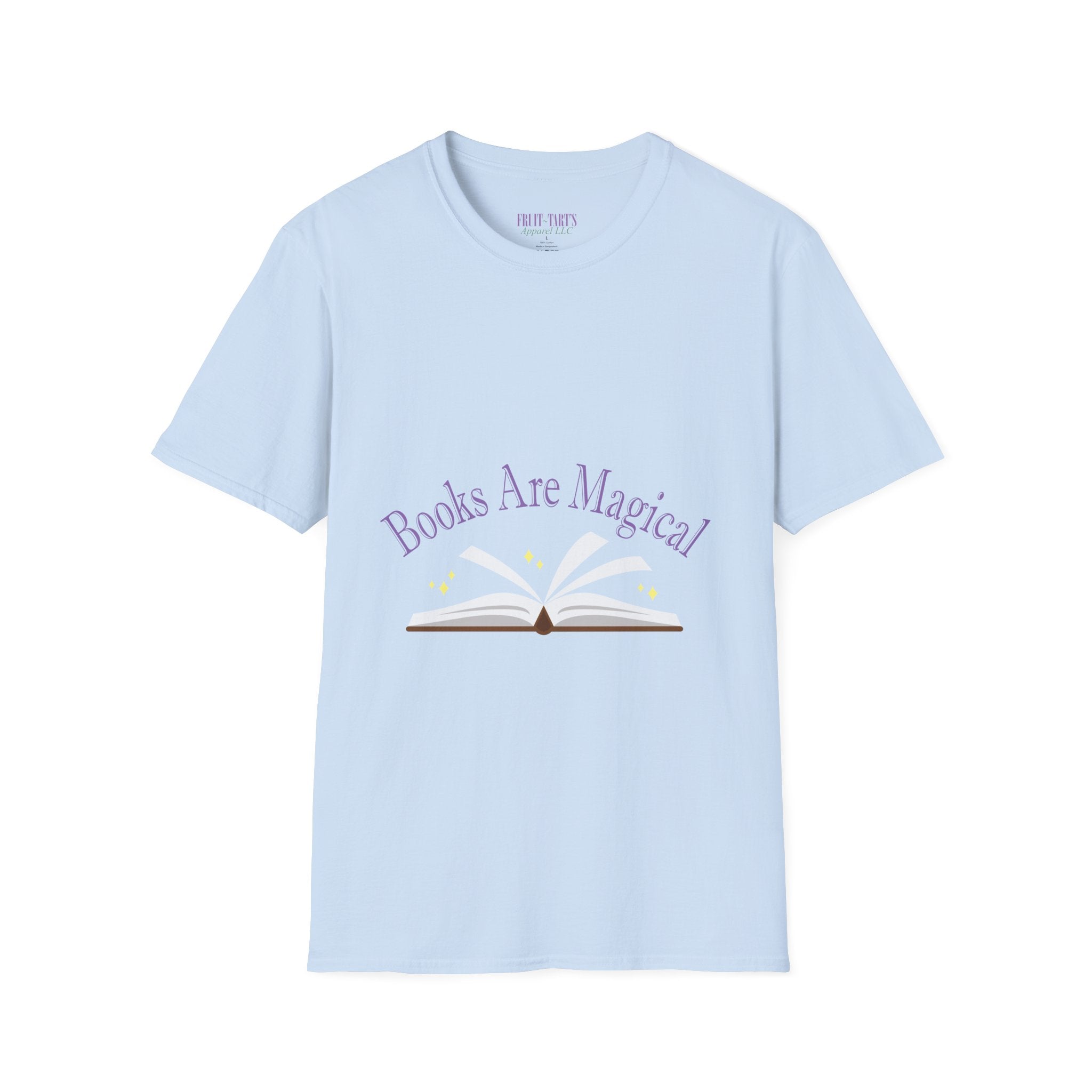 Books Are Magical Graphic Design T‑Shirt — Open Book Design for Readers & Book Lovers
