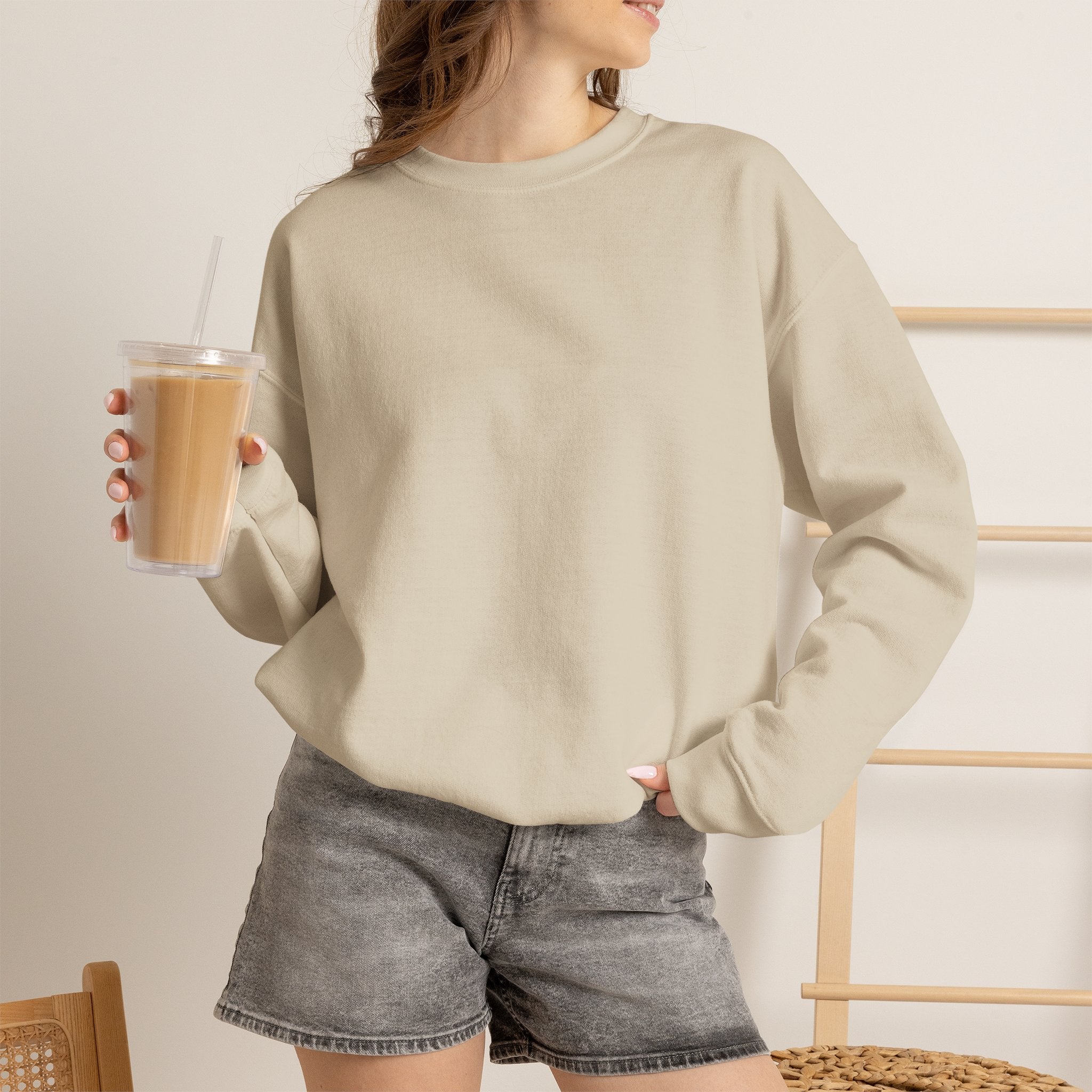 But What If It All Works Out Graphic Design Sweatshirt — Funky Gradient Text on Back
