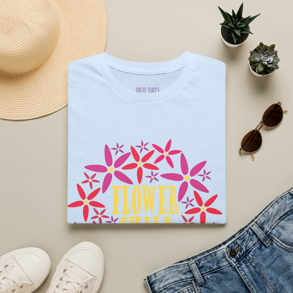 Flower Child Graphic Design T-Shirt — Retro Floral Style
