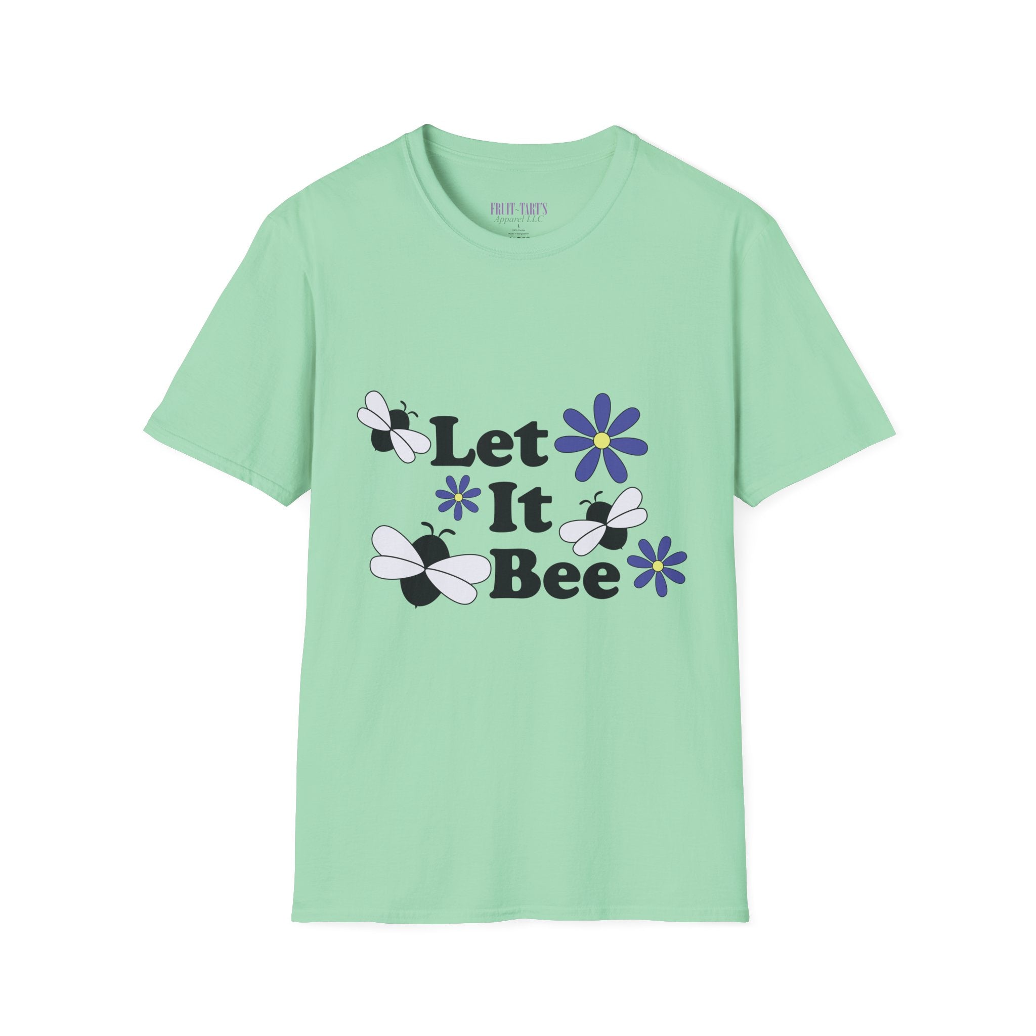 Let It Bee Graphic Design T-Shirt — Cute Bees & Flowers