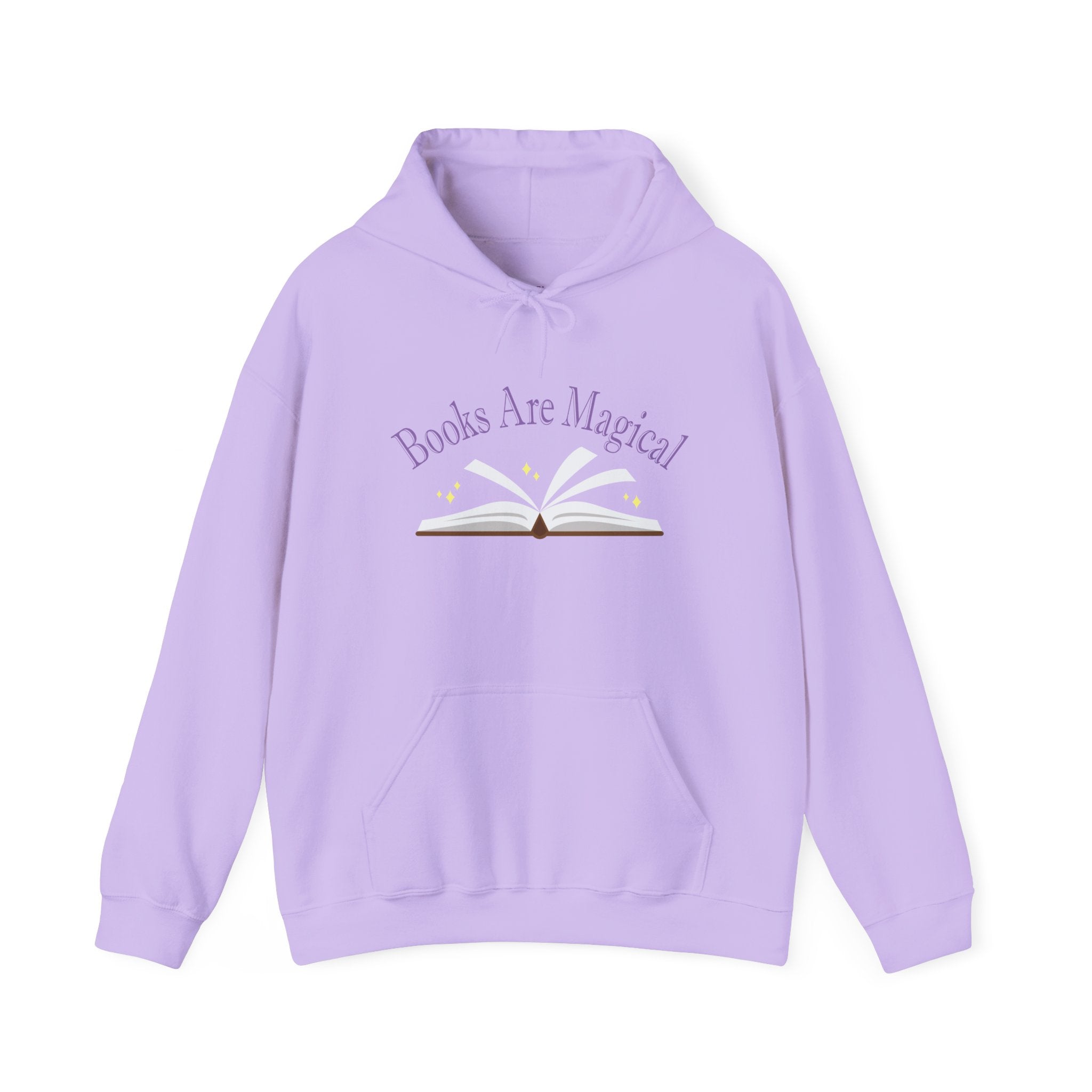 Books Are Magical Graphic Design Hoodie — Open Book Design for Readers & Book Lovers