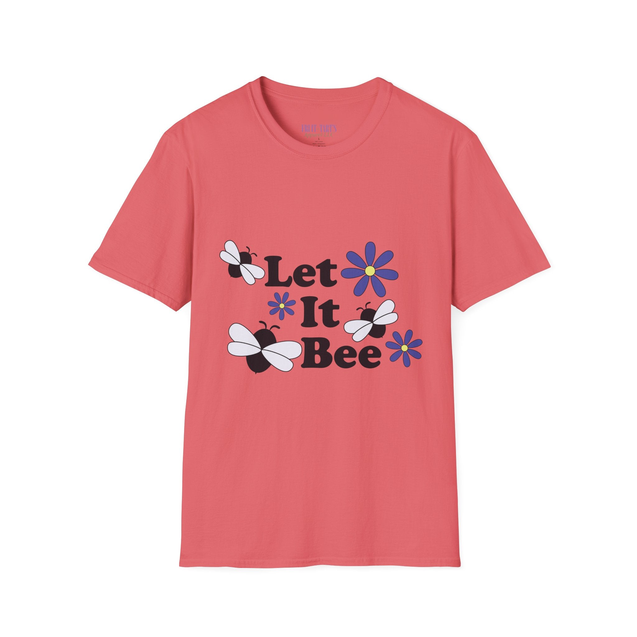 Let It Bee Graphic Design T-Shirt — Cute Bees & Flowers