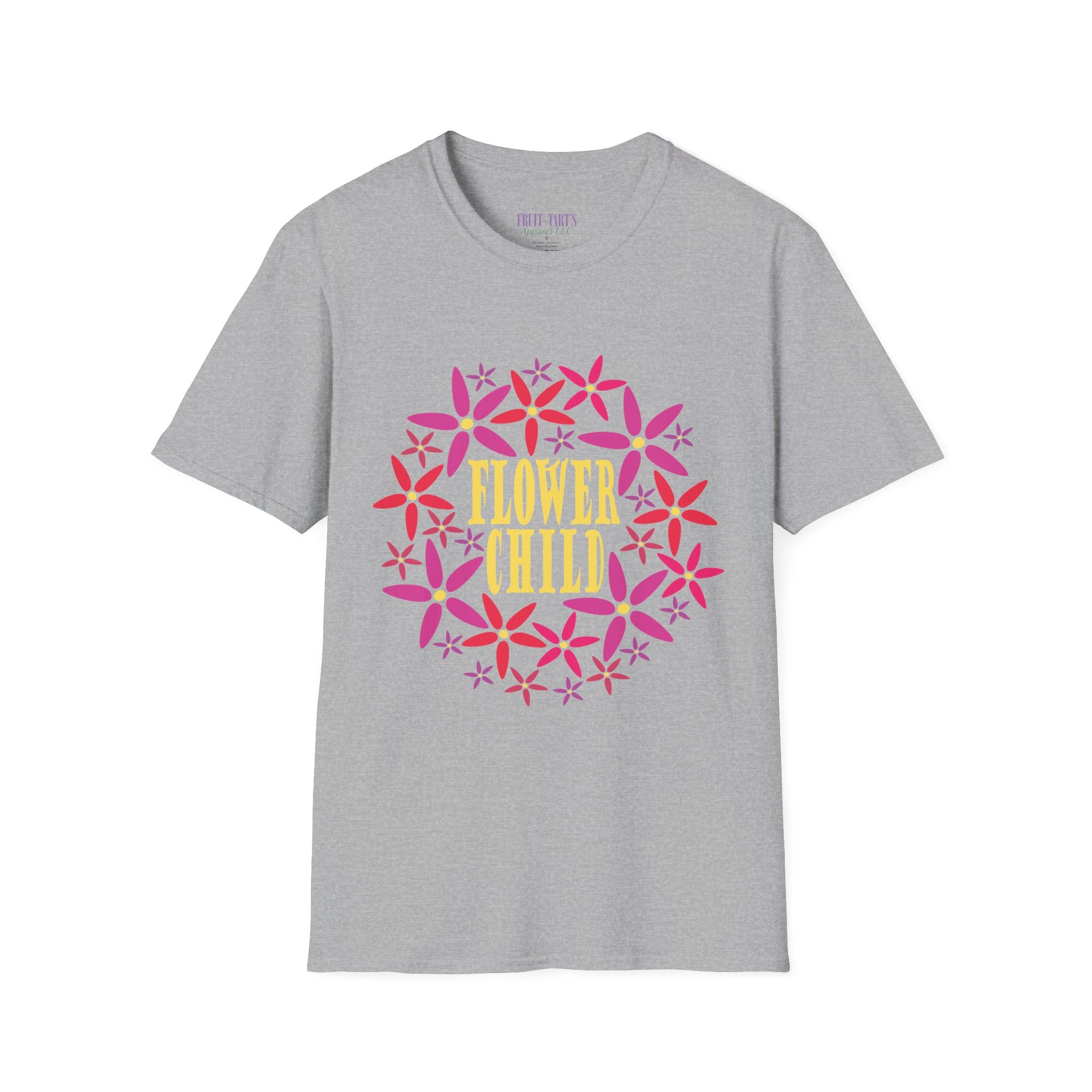 Flower Child Graphic Design T-Shirt — Retro Floral Style