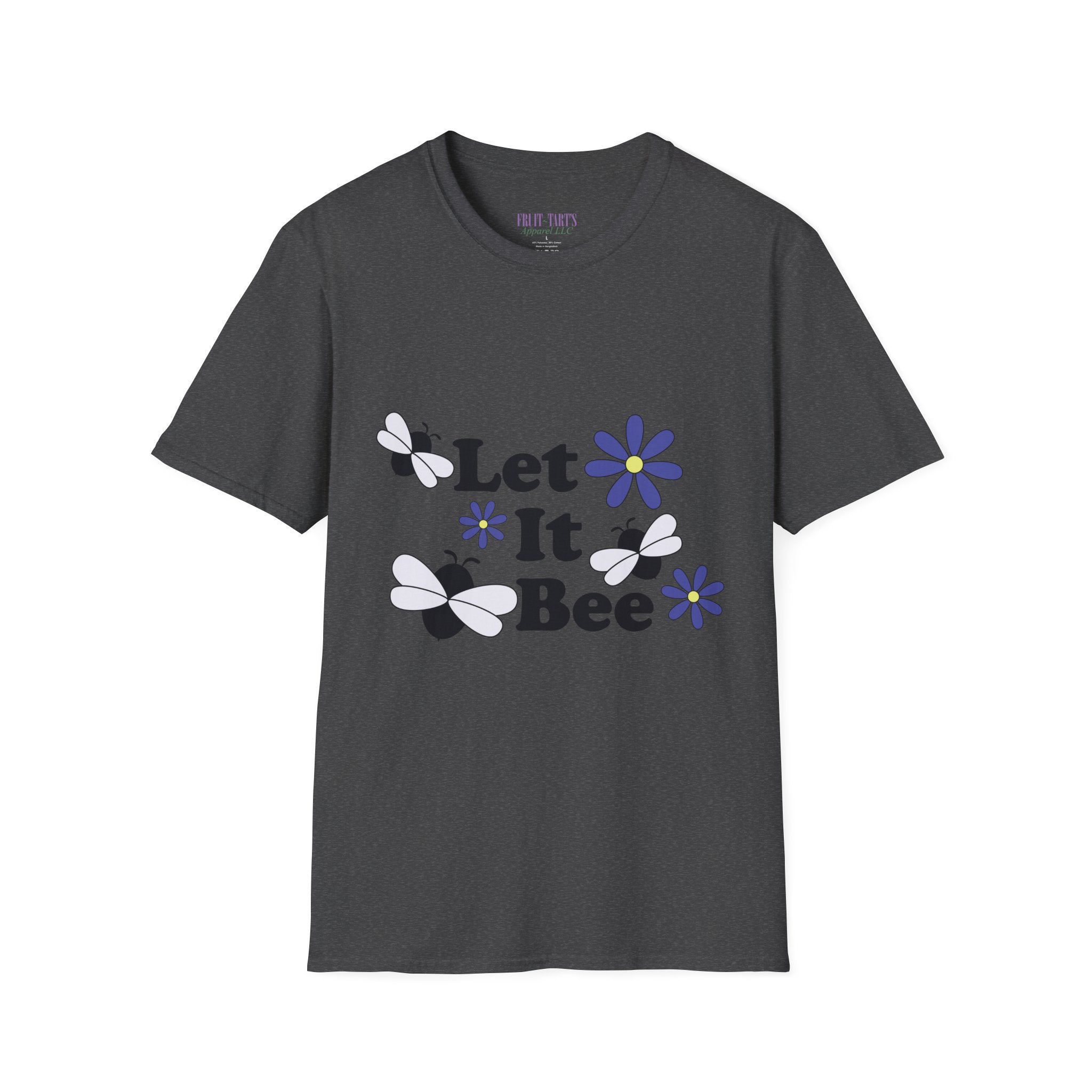 Let It Bee Graphic Design T-Shirt — Cute Bees & Flowers