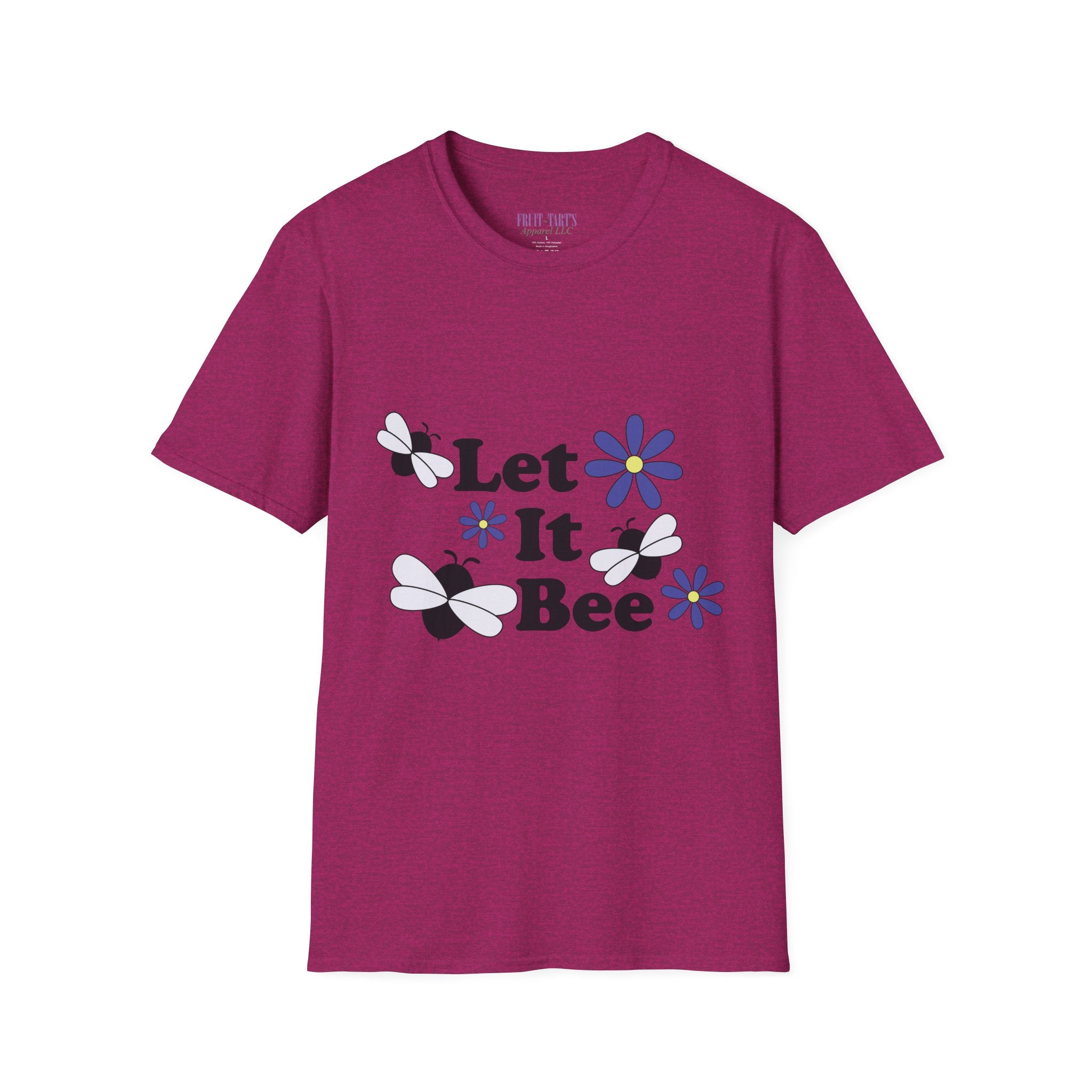 Let It Bee Graphic Design T-Shirt — Cute Bees & Flowers