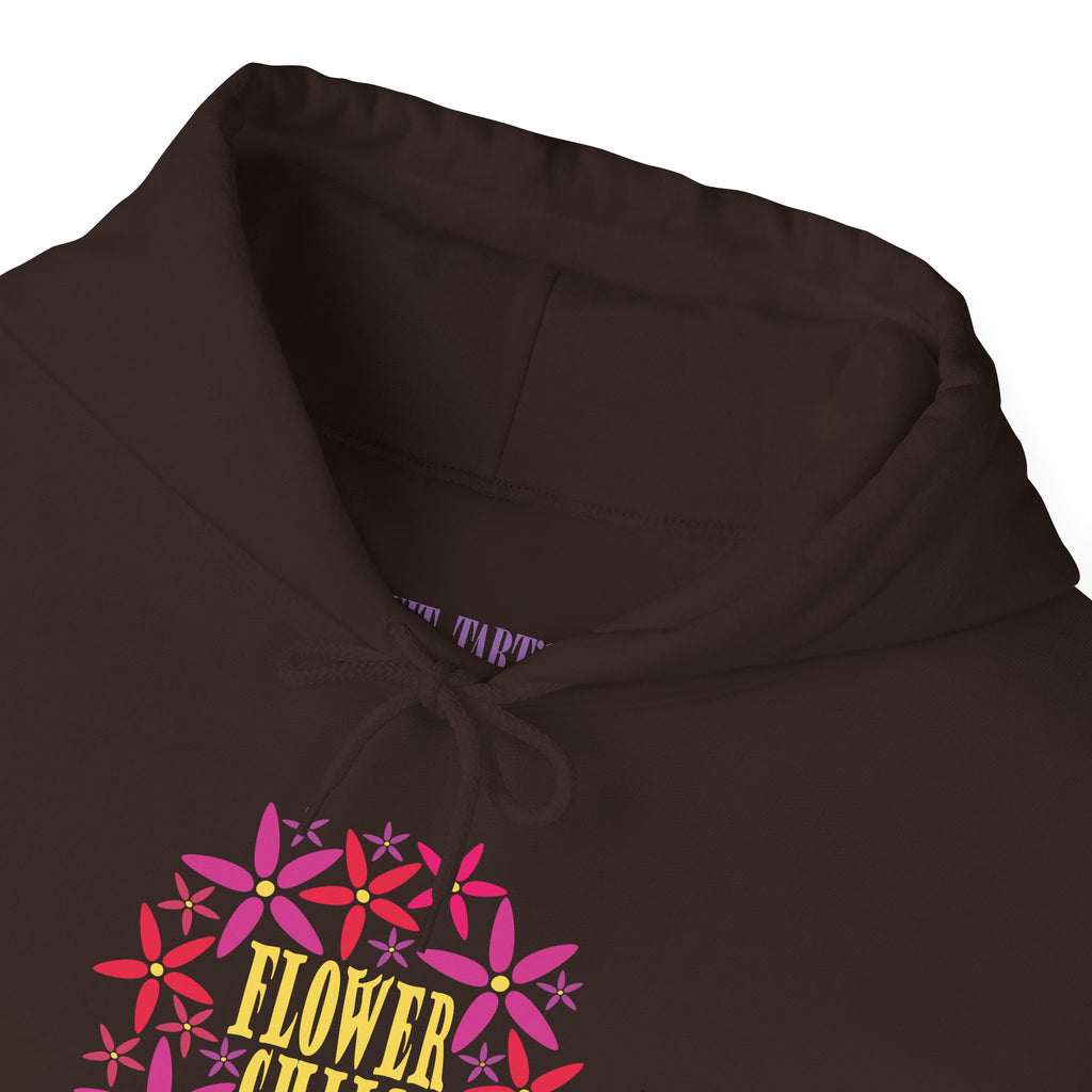Flower Chil Graphic Design Hoodie — Retro Floral Style