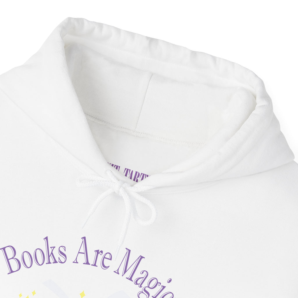 Books Are Magical Graphic Design Hoodie — Open Book Design for Readers & Book Lovers