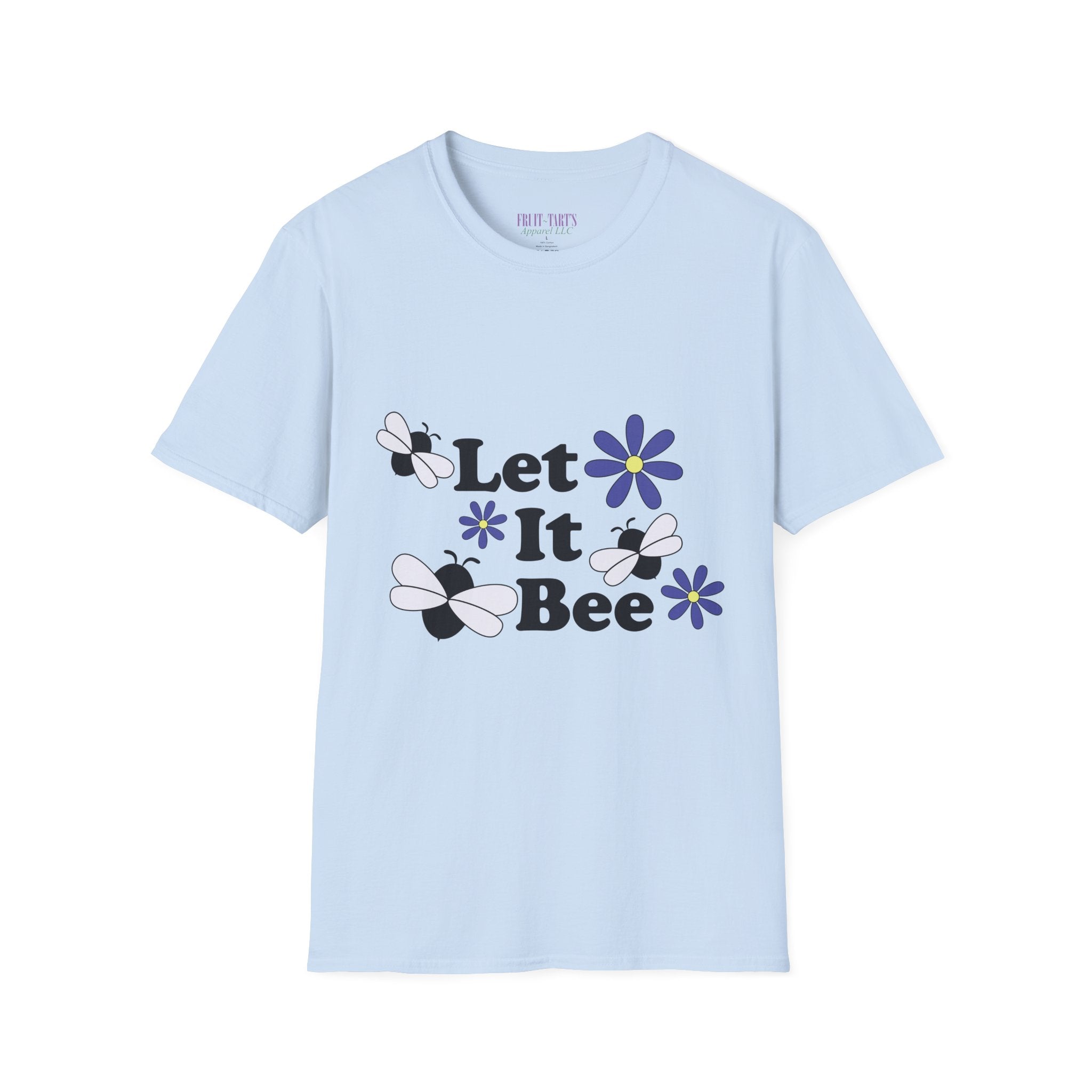Let It Bee Graphic Design T-Shirt — Cute Bees & Flowers