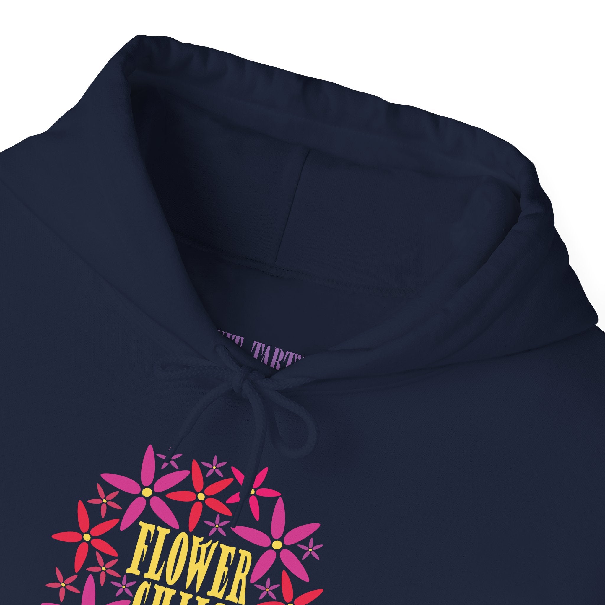 Flower Chil Graphic Design Hoodie — Retro Floral Style