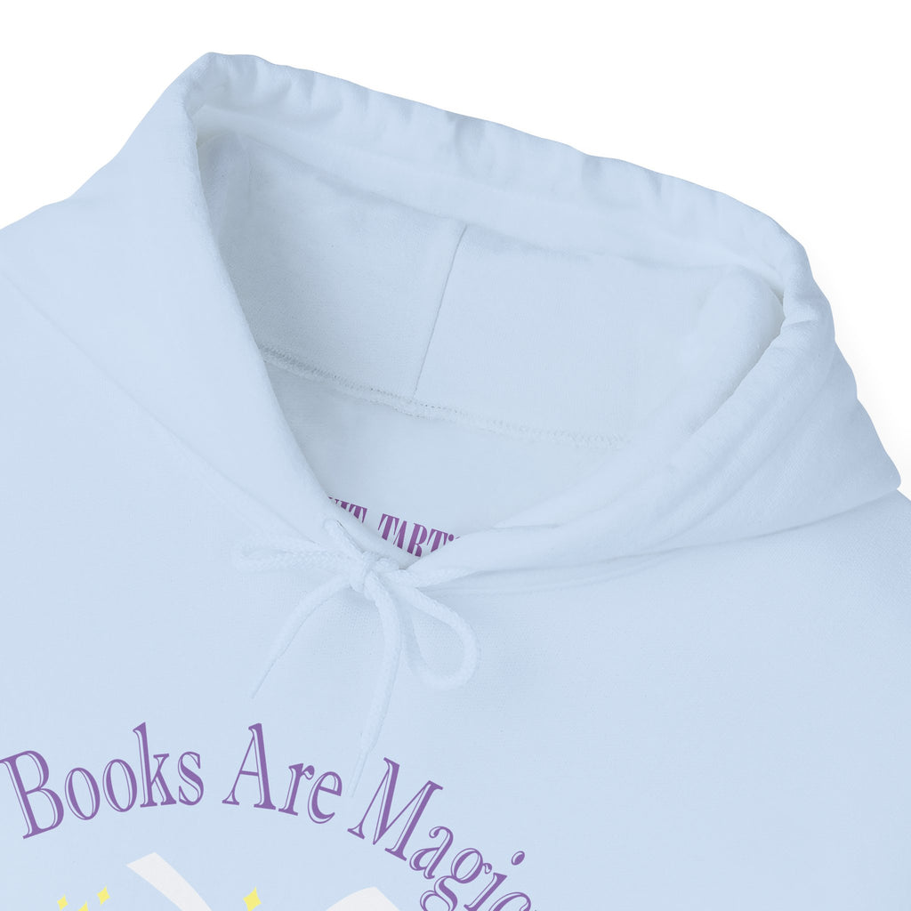 Books Are Magical Graphic Design Hoodie — Open Book Design for Readers & Book Lovers
