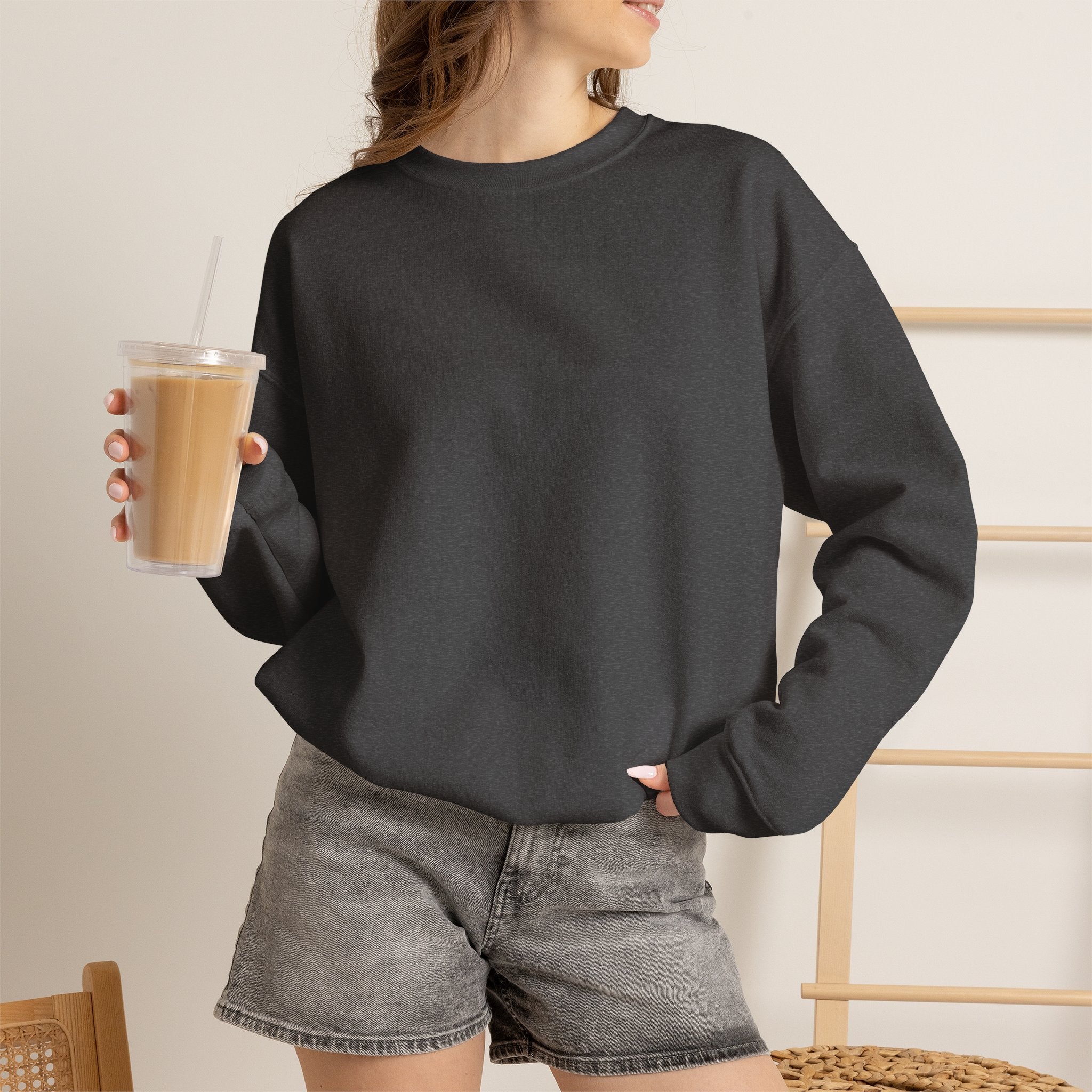 But What If It All Works Out Graphic Design Sweatshirt — Funky Gradient Text on Back