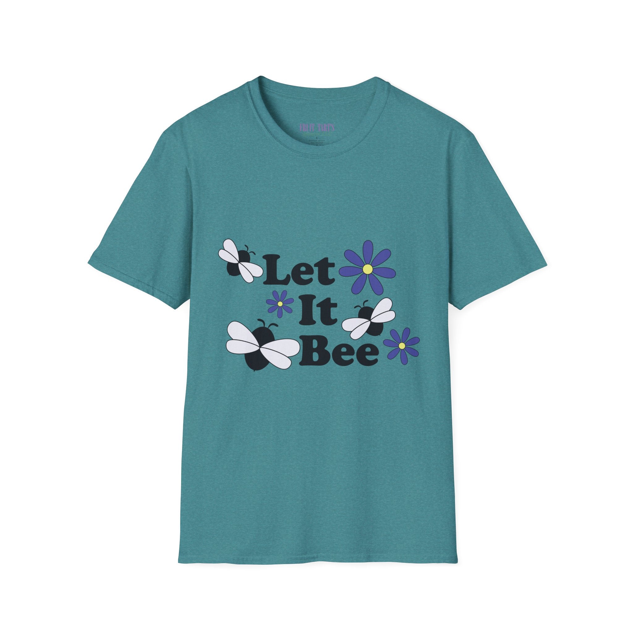 Let It Bee Graphic Design T-Shirt — Cute Bees & Flowers