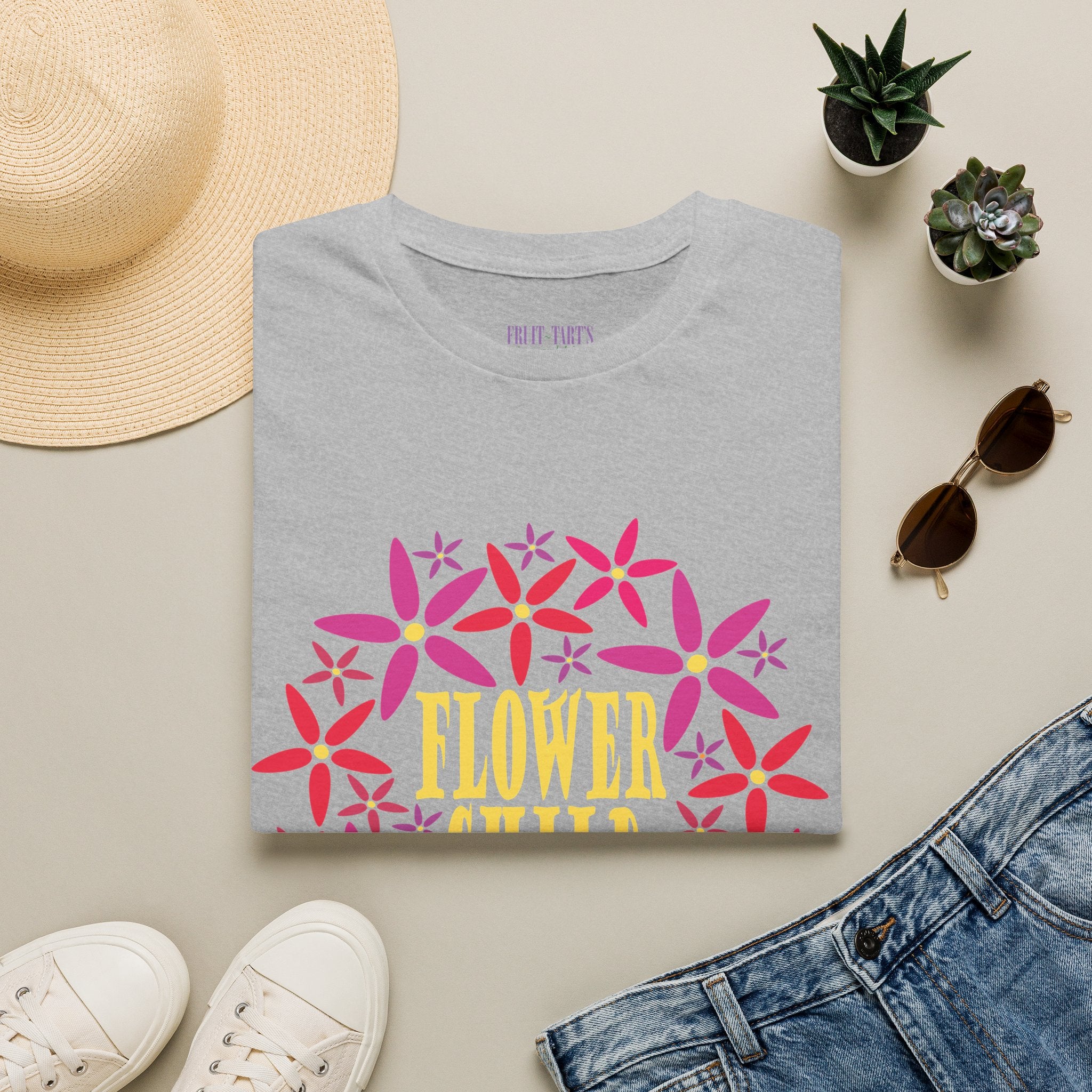 Flower Child Graphic Design T-Shirt — Retro Floral Style